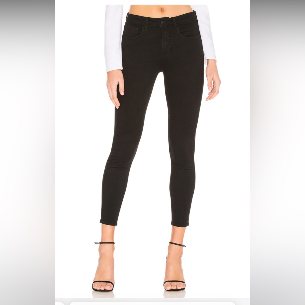L’AGENCE NWT MARGOT SKINNY JEANS IN NOIR SIZE 25